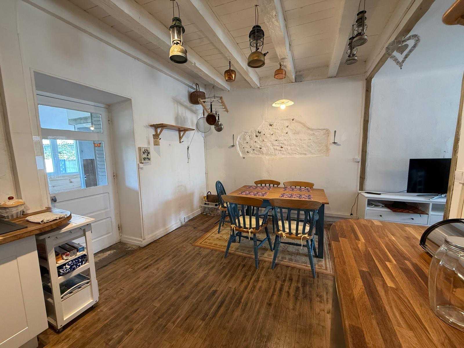 dining room of the house in Bujaleuf