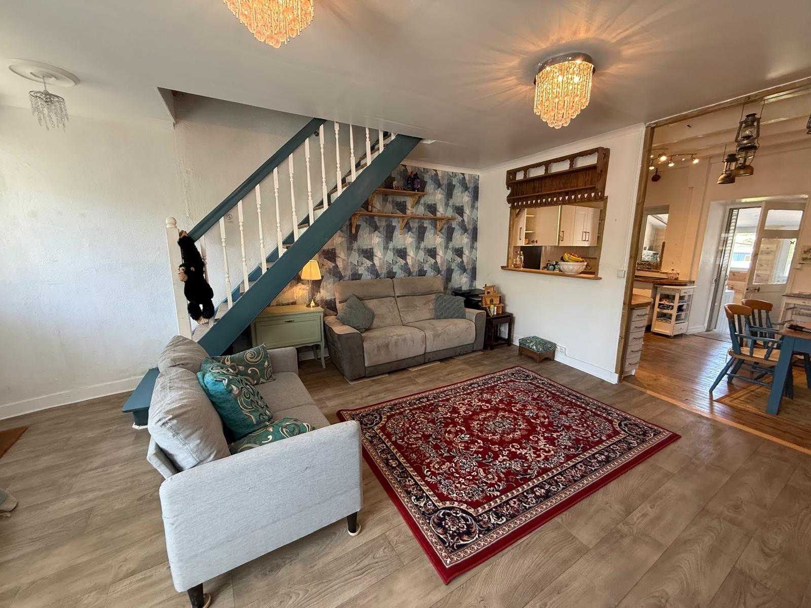 living room of the house in Bujaleuf